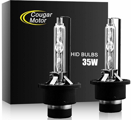 CougarMotor Pack-of-2 HID Headlight Replacement Bulbs CougarMotor Pack-of-2 HID Headlight Replacement Bulbs