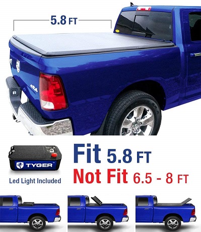 Tyger Auto TG-BC3D1015 Tri-Fold Tonneau Cover Tyger Auto TG-BC3D1015 Tri-Fold Tonneau Cover