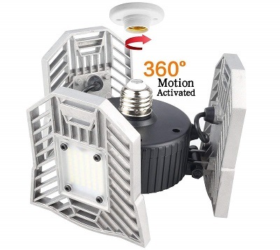 Tanbaby Motion-Activated Adjustable LED Garage Lighting Tanbaby Motion-Activated Adjustable LED Garage Lighting