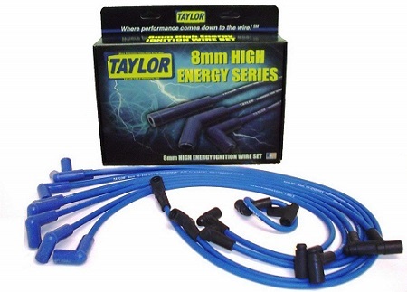Taylor Cable 64628 Blue 8mm High Energy Spark Plug Custom Wire Set Taylor Cable 64628 Blue 8mm High Energy Spark Plug Custom Wire Set