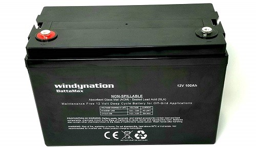WindyNation 100AH 12V Deep Cycle Seal Lead-Acid Battery WindyNation 100AH 12V Deep Cycle Seal Lead-Acid Battery