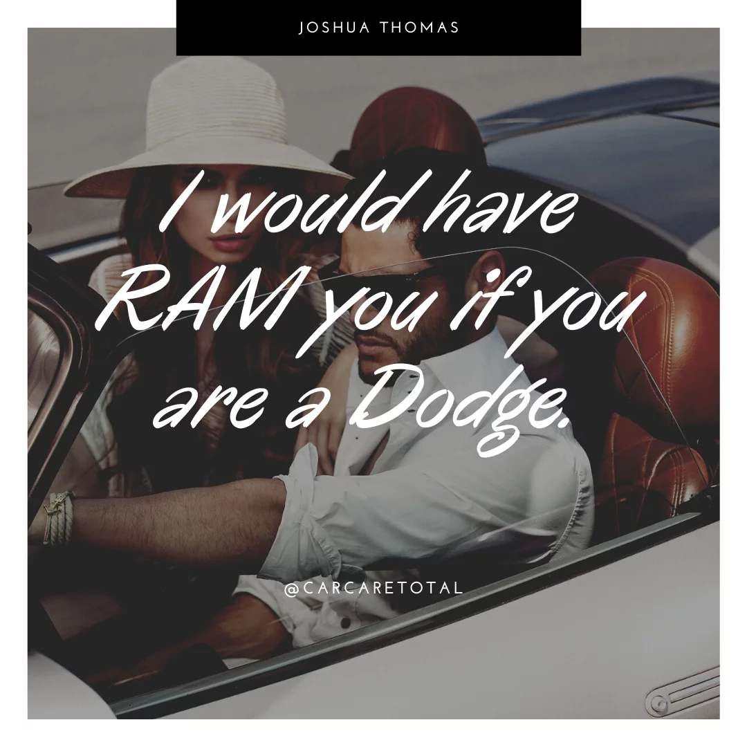 I would have RAM you if you are a Dodge.