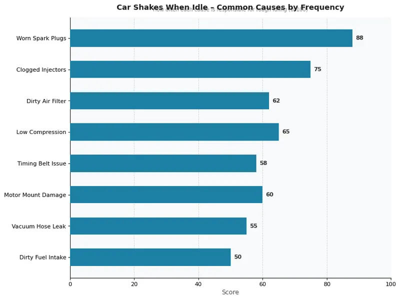 Car Shakes When Idle – Common Causes by Frequency