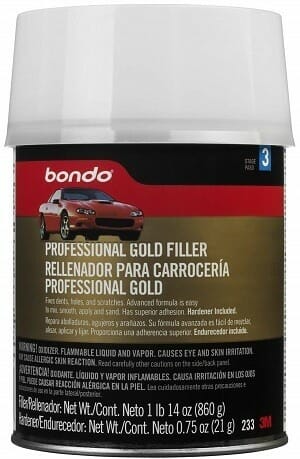 3M Bondo Professional Gold Body Filler