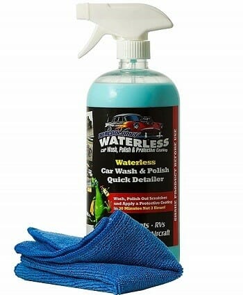 dual polymer waterless car wash