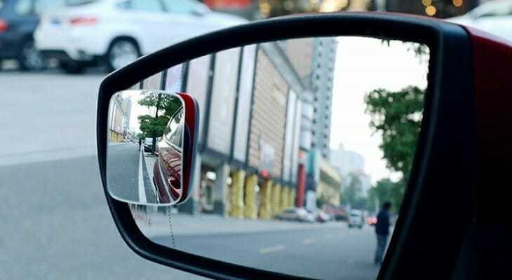 x2 Universal Convex Blind Spot Mirrors Round Self Adhesive Car Towing Caravan