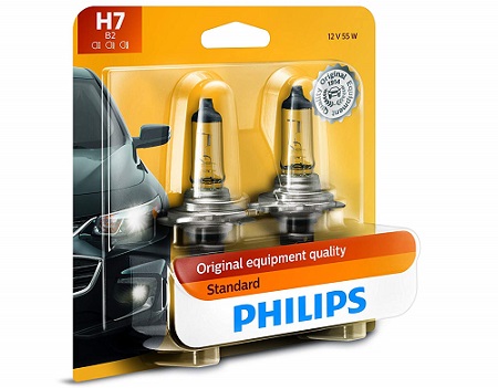 Philips H7 Standard Replacement Halogen Headlight Bulb