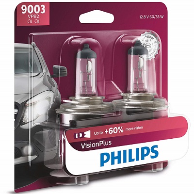 Philips VisionPlus 2-Pack Halogen Headlight Bulbs