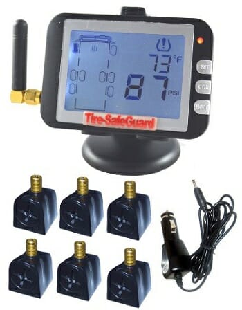 Tire-Safeguard RV 6-Tire Flow-Through Sensor-Tire Pressure Monitoring System Tire-Safeguard RV 6-Tire Flow-Through Sensor-Tire Pressure Monitoring System