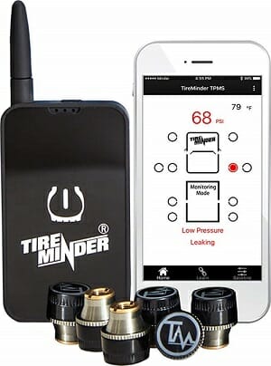 TireMinder Smart Tire Pressure Monitoring System With 6 Transmitters