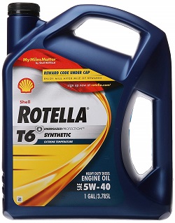 Shell Rotella T6 Heavy-Duty Full Synthetic Oil