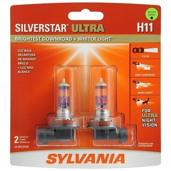 Sylvania H11 Silverstar Ultra High-Performance Headlight Bulb