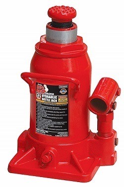 Torin Stubby Red Hydraulic Car Bottle Jack Torin Stubby Red Hydraulic Car Bottle Jack
