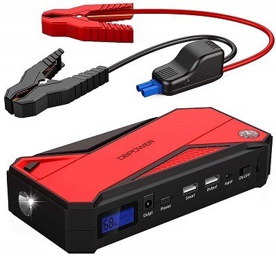 DBPower 600-Amp Portable Smart Car Jump Starter