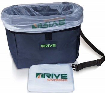 Drive Auto Products Strap-On Car Trash Can & Bag