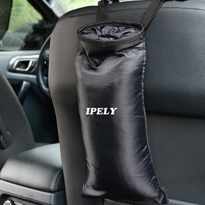 Ipely Elastic Car Trash Can & Bag