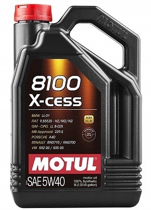 Motul 007250 8100 X-cess Synthetic Motor Oil