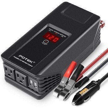 Potek 750-Watt Multi-Cable Car Inverter