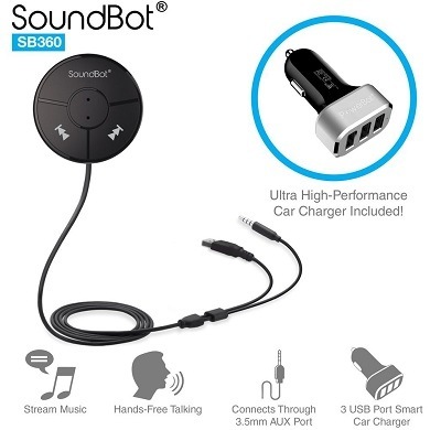 SoundBot SB360 Bluetooth Car Kit