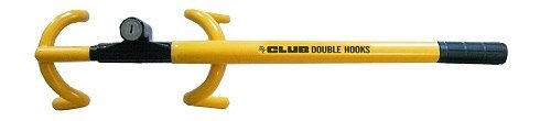 The Club 3,000 Cro-Moly Twin Hooks String Wheel Lock