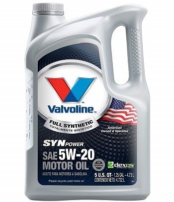 Valvoline SynPower 5-Quart Full Synthetic 5W-20 Oil Valvoline SynPower 5-Quart Full Synthetic 5W-20 Oil