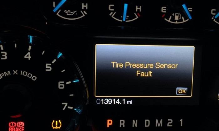 2010 Ford F150 Tire Pressure Sensor Fault Reset