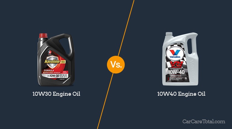 10W30 vs. 10W40 Engine Oil 10W30 vs. 10W40 Engine Oil