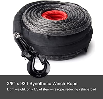 Boar Offroad Synthetic Winch Rope With Hook